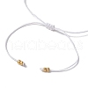 Natural Round Moonstone Beads Braided Bead Bracelets for Women BJEW-JB11655-02-4