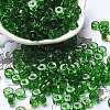 Transparent Colours Glass Seed Beads X-SEED-E001-T3x6mm-01-1