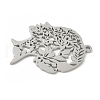 304 Stainless Steel Pendants STAS-V016-16P-2