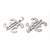 Non-Tarnish 201 Stainless Steel Pendants STAS-Q245-05P-2