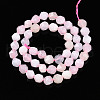Dyed Natural White Jade Beads Strands X-G-T139-8mm-46V-3