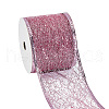 Glitter Polyester Satin Ribbon AJEW-WH0472-28B-1