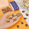 SUNNYCLUE 30Pcs Light Gold Tone Alloy Enamel Pendants ENAM-SC0005-18-3