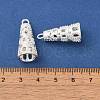 Rack Plating Cone Brass Pendants KK-F873-16S-3
