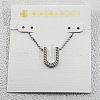 Brass Initial Pendant Necklaces for Women FS-WG8E27F-47-1