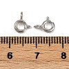 Brass Spring Ring Clasps KK-A257-13B-P-3