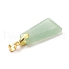 Natural Green Aventurine Pendants G-C045-01G-G-4