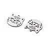 201 Stainless Steel Charms STAS-V001-22-2