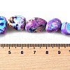 Dyed Natural Magnesite Beads Strands G-L617-A01-02-5