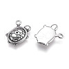 304 Stainless Steel Pendants STAS-O101-38AS-2