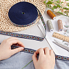 10 Yards Polyester Rhombus Jacquard Ribbons SRIB-WH0011-221-3