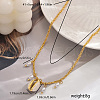 Elegant Brass & Shell Pearl Ocean Pendant Necklaces for Women DM0082-3-2