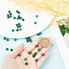 GOMAKERER 2 Strands Natural Fuchsite Beads Strands G-GO0001-32-3
