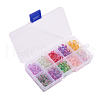 400Pcs 10 Colors Frosted Spray Painted Glass Beads Strands GLAA-CJ0001-39-7