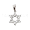 Brass Micro Pave Cubic Zirconia Pendants KK-P299-14P-1