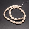 Synthetical Dyed Turquoise Oval Bead Strand G-P083-89B-2