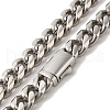 Non-Tarnish 304 Stainless Steel Curb Necklaces NJEW-Q337-04B-P-2