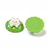 Christmas Rabbit Theme Opaque Resin Decoden Cabochons CRES-B022-04C-2