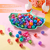 82Pcs 32 Style Opaque & Transparent Acrylic Beads MACR-TA0001-24-5