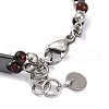 Dyed & Heated Natural Red Tiger Eye Beaded Bracelets BJEW-P339-03P-01-3
