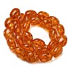 Resin Imitation Amber Beads Strands X-RESI-Z017-03-2