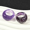 Natural Mixed Stone Finger Rings for Unisex RJEW-C128-01-4