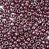 6/0 Opaque Colors Lustered Round Glass Seed Beads X-SEED-A012-4mm-126-3