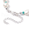 Natural Pearl Beaded Necklace NJEW-TA00018-02-6