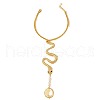 Zinc Alloy Snake Finger Ring Beacelets WG4BA54-01-2