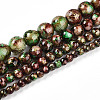 Baking Painted Glass Beads Strands DGLA-N003-4mm-B07-2