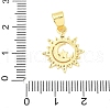 Brass Micro Pave Cubic Zirconia Pendants KK-D357-16E-G-3