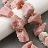 Raw Rough Natural Pink Opal Beads Strands G-Z087-B21-1