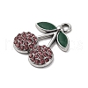 Cherry Alloy Pendants PALLOY-S051-01C-P-2