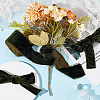 5 Yards Polyester Frayed Ribbon OCOR-WH0082-226A-02-4