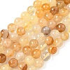 Natural Yellow Hematoid Quartz Beads Strands G-D302-01-10mm-2