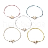 Waxed Polyester Braided Bead Bracelets BJEW-JB11102-1