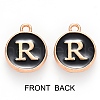Golden Plated Enamel Alloy Charms ENAM-SZ0001-26B-R-2