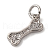 Brass Micro Pave Cubic Zirconia Pendants KK-P308-59P-2