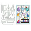 Laboratory Theme Carbon Steel Cutting Dies Stencils DIY-WH0309-1426-1
