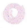 Transparent Glass Beads Strands EGLA-N016-4mm-04-2