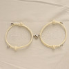 Alloy Heart-shaped Magnetic Braided Rope Bracelets for Couple Girlfriends WG59636-14-1