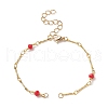 Glass Bead Chain Bracelet Making AJEW-JB01150-09-1