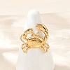 304 Stainless Steel Open Cuff Rings for Women RJEW-U061-01G-1