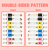 PU Leather & Cotton Name Marker Keychain AJEW-WH0514-022-3