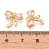 Brass Micro Pave Cubic Zirconia Charms KK-N261-92A-G-3