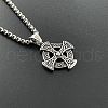 Stainless Steel Viking Cross Pendant Necklaces for Men MS4247-1