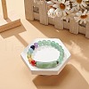 Natural Green Aventurine Rectangle & Mixed Stone Beaded Stretch Bracelet BJEW-JB08981-01-2
