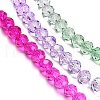 Transparent Painted Glass Beads Strands X1-DGLA-A034-T3mm-A06-4