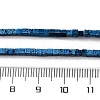 Electroplated Natural Lava Rock Beads Strands G-A256-B01-01G-4