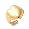 304 Stainless Steel Open Cuff Ring for Women RJEW-Z088-01G-02-2